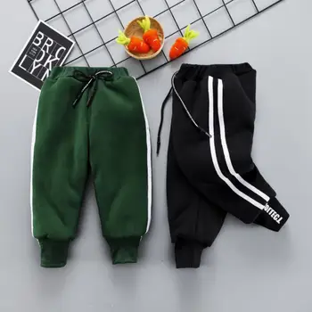 

Baby Boys Pants Winter Fashion Cotton Pants Newborn Plus Velvet Thickening Girls Clothes 12M-4T Cotton Warm Boy Pants For Kids