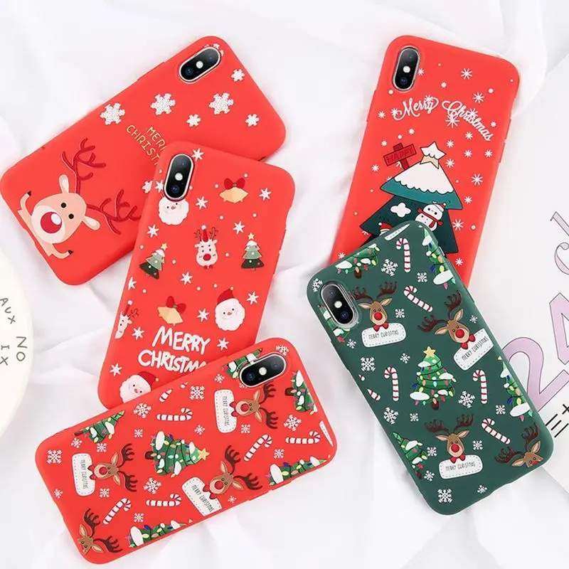 Силиконовый чехол для Samsung Galaxy A50 A 50 мягкая задняя крышка рождественские чехлы