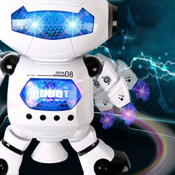 Robot Toy Music Dancing Led Flashing Lights Walking Electronic Robot 1