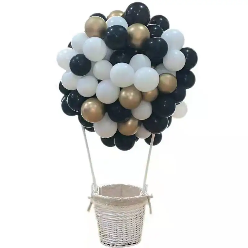 118pcs black white wedding birthday party decoration balloon garland arch kit gold aluminium foil love balloons for baby shower