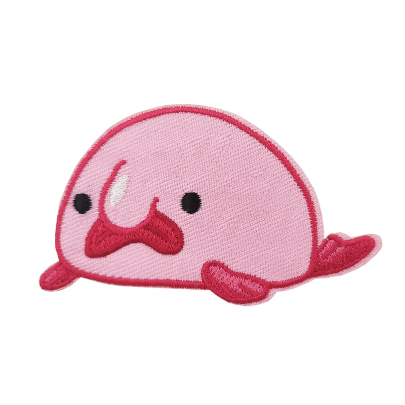3&quot Blobfish hard Costume Embroidered Iron On Patch Tshirt TRANSFER MOTIF APPLIQUE |