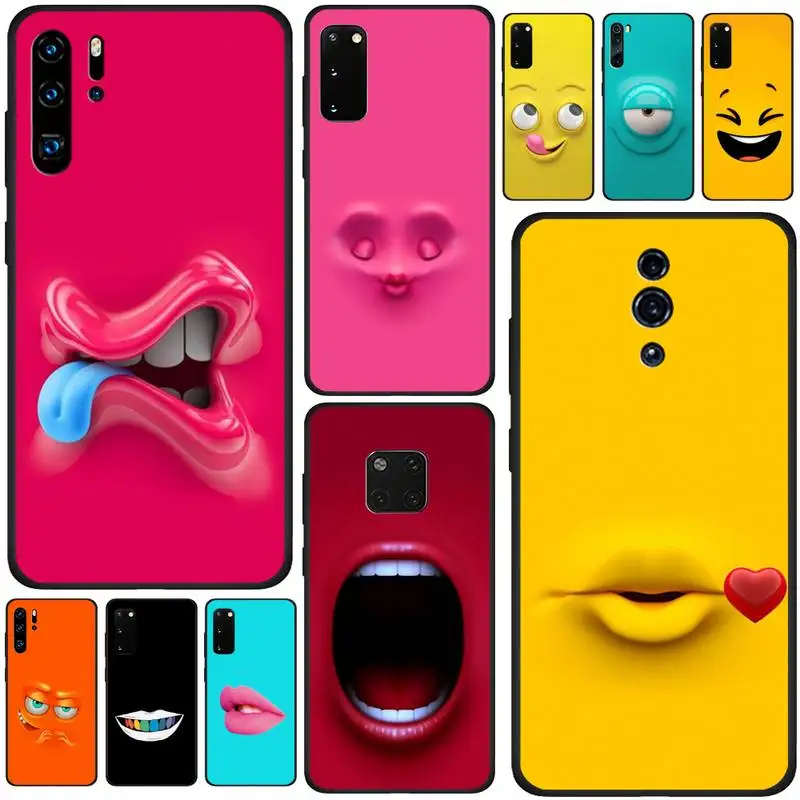 Силиконовый защитный 3D-чехол со смайликом для Samsung A51 A71 A72 A52 A50 A31 A21 A40 A70 A30 A20 A11 |