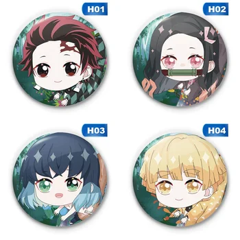 

Anime Badge Demon Slayer: Kimetsu No Yaiba Kamado Tanjirou Pin Button Brooch Badge Cosplay Brooch Gift