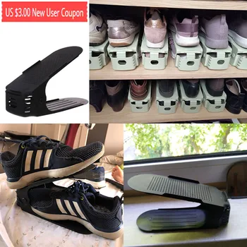 

Durable Adjustable Shoe Rack Footwear-Support Shoe-Organizer Shoes Storage-Rack Closet-Stand Cabinet Adjustable Space-Saving