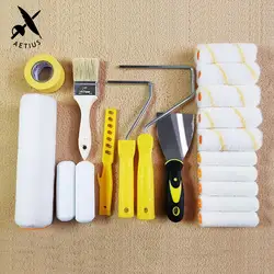 4 Inch Paint Rollers for Wall Decoration Wall Painting Roll Diy Tool Set Wool Paint Roller Brush Tools Kit for Home Construction