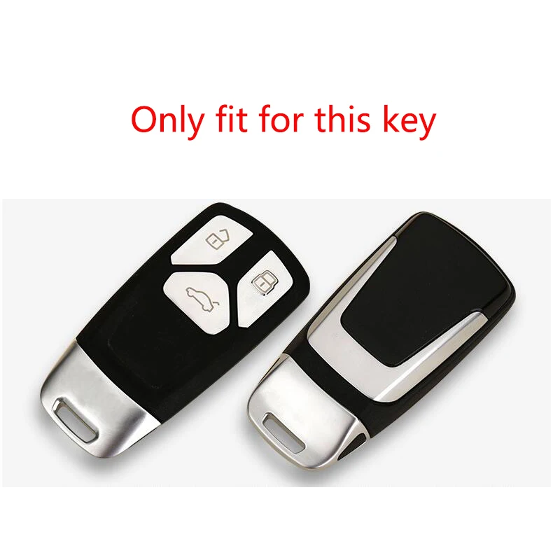Car Key Cover Case Shell Carbon fiber ABS Matte For Audi A6 A5 Q7 S4 S5 A4 B9 A4L 4m TT TTS RS 8S
