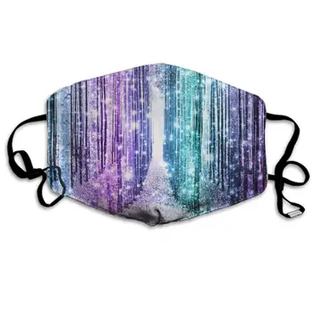 

Winter Norse Warmer, Comfortable Two Layer Colorful Galaxy Starry Forest Anti Dust Face Mask Cover Mouth for Adults and Teens