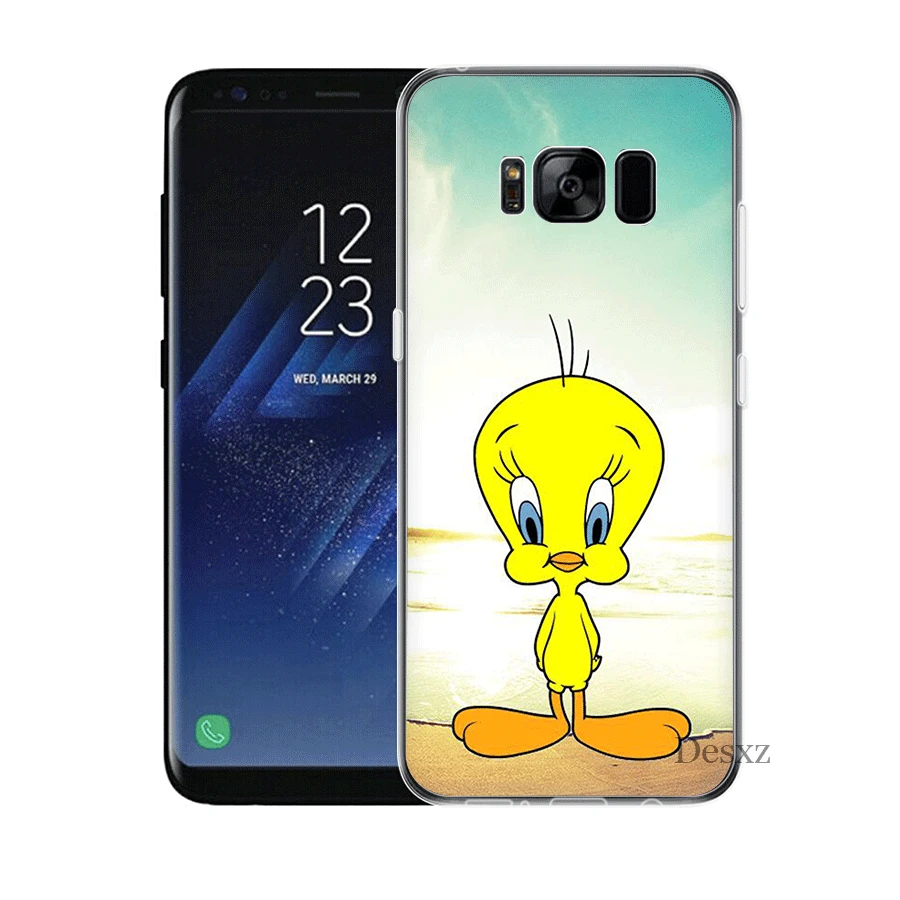 Телефон чехол для Samsung S3 S4 S5 S6 S7 S8 S9 S10E S10Plus Note 8 9 M10 M20 M30 M40 жёлтая птица мультфильм Tweety