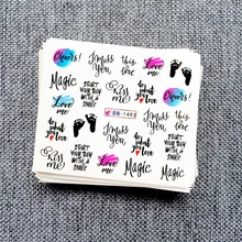 11 типов переводные наклейки для ногтей с русскими буквами, сексуальные черные шарфы для девушек, украшение для маникюра, слайдер для тату, Черная пятница, горячая распродажа, MYBN1489