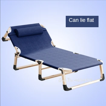 

Cheap Recliner Folding Lunch Break Nap Bed Balcony Home Leisure Chair Beach Portable Chair Lazy Couch Chair Furniture