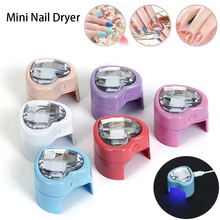 3W Мини Алмазная УФ светодиодная лампа для сушки ногтей в форме сердца USB УФ-лампа для ногтей машина для отверждения фототерапии инструменты для дизайна ногтей