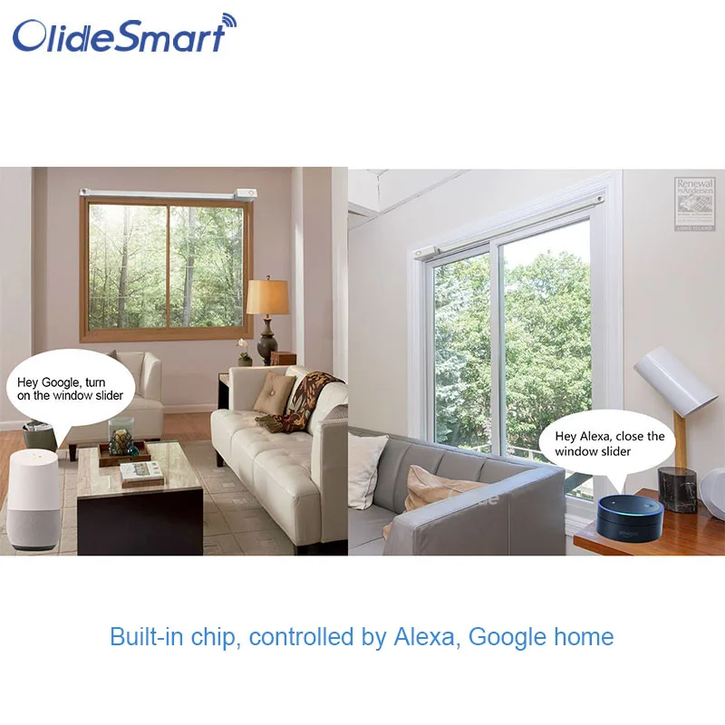 Olide умный ползунок для окна, Alex Google Home control умная скользящая система открытия окна