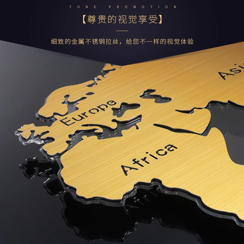Большие Glod металлические настенные часы домашний Декор Гостиная механизм
