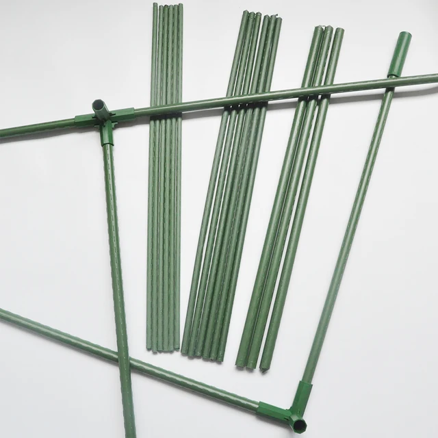 36 ”（90 Cm） Hosszú Növényi Tét Kertészeti Oszlop Plasztikus Bevonatú Acélcső A Mászó Növények És Zöldségek Támogatására - Image 3