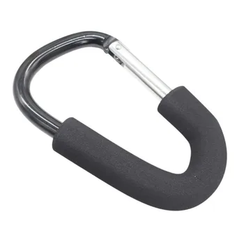 

High Quality Baby Stroller Hooks Black Silver Aluminium Shopping Bag Pram Hooks Baby Stroller Accessories Hook S L