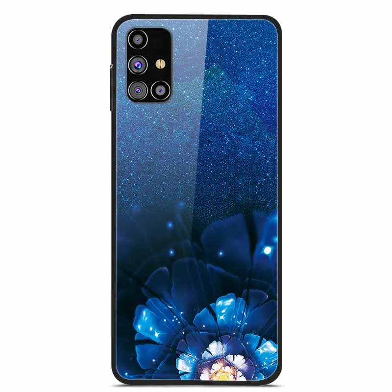 Luxury Tempered Glass Hard Back Cover for Samsung Galaxy - Premium Phone Case Shell