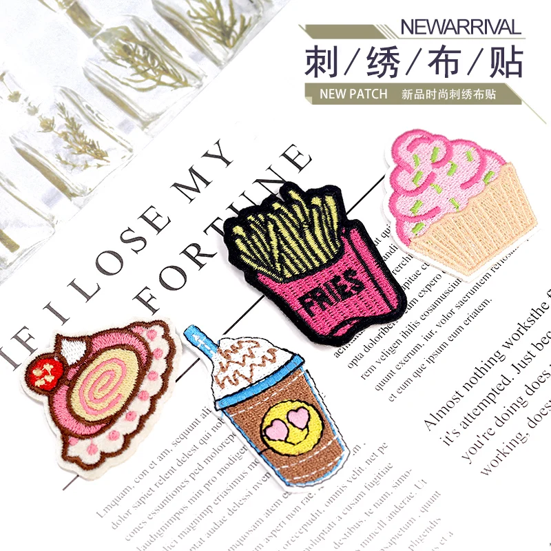 

Fashion Embroidered Small Clothes Patch Cloth Sticker Ironing Children Applique Holes Repair Iron on Patches for Clothing