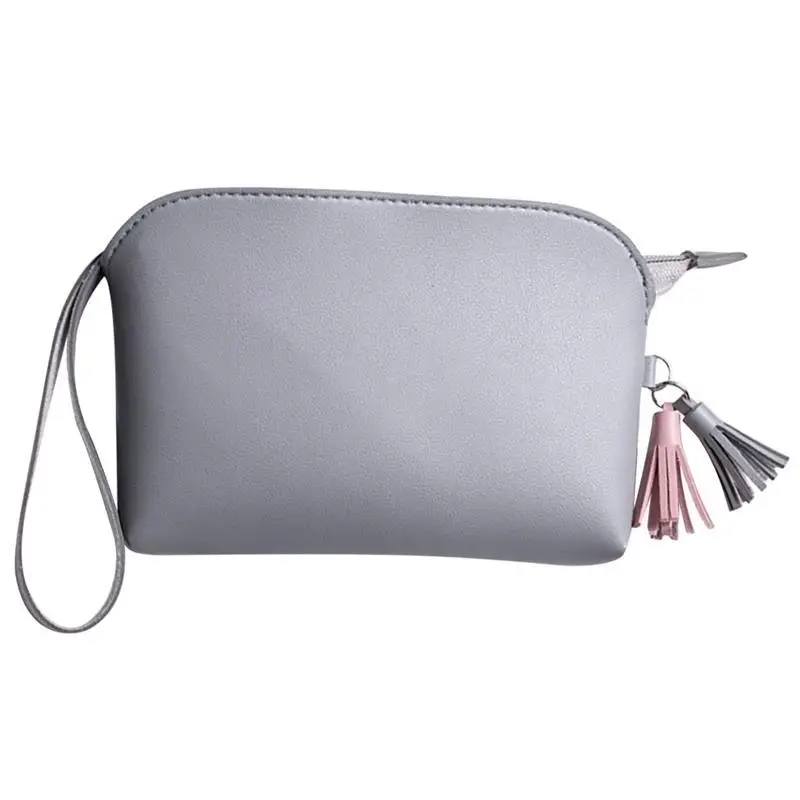 

Fanspack Tassel Decor Hand Holding Lady Wallet Simple Coin Purse For Women Multifunctional Lightweight Coin Purse 