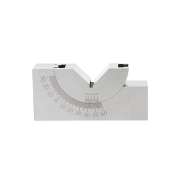 

73.6x23.7x34.3mm Toolmaker Precision Micro Adjustable Angle V Block Milling