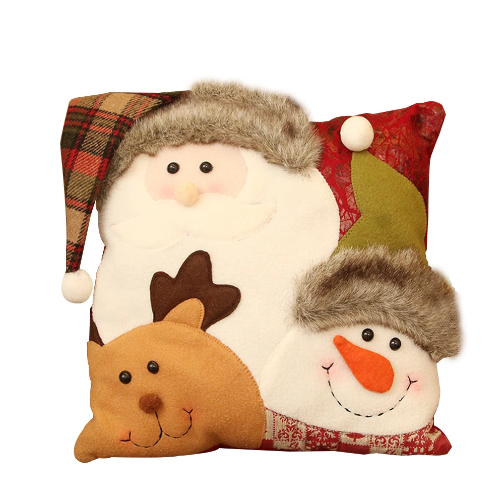 

Christmas Throw Pillow Cushion Cotton Polyester Christmas children's gift for Farmhouse Home Coffee shop Library Party Decor