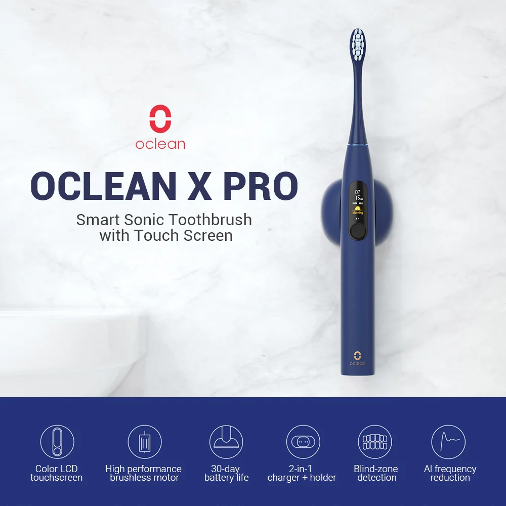 Oclean X Pro Smart Sonic Electric Toothbrush with Touch Screen