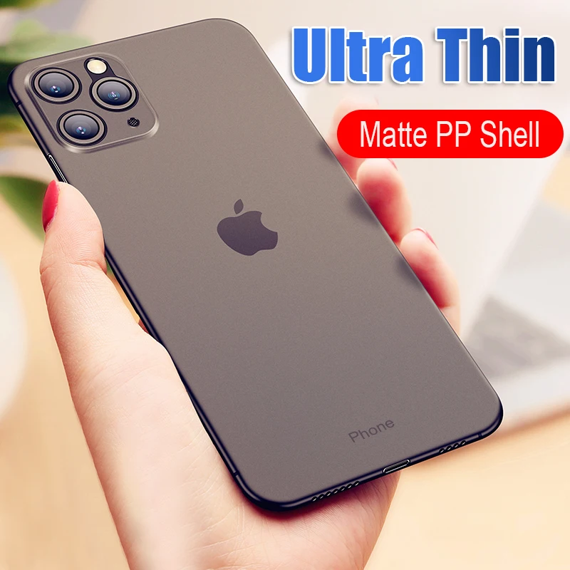 

Luxury Shockproof 0.3MM Ultra Thin Case For IPhone 11 Pro X XS XR Max Matte TPU Cover For iphone 8 7 6 6s Plus Soft Case Cover