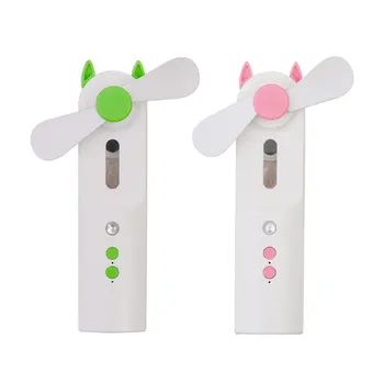 

Portable 2 In 1 Water Spray Mini Fan Electric Usb Rechargeable Handheld Mini Fan Cooling Air Conditioner Humidifier