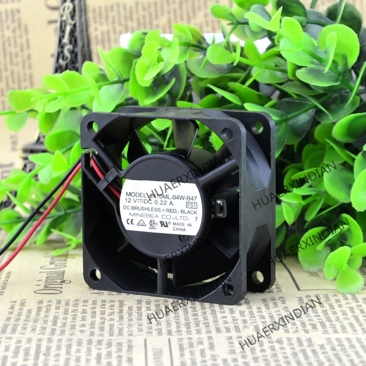 

Original NEW 2410ML-04W-B47 12V 0.22A 6CM 6025 Motor protection cooling Fan