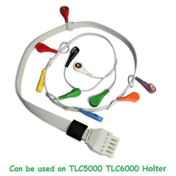 10 - Lead ECG Cable for Holter Monitoring Recorder System