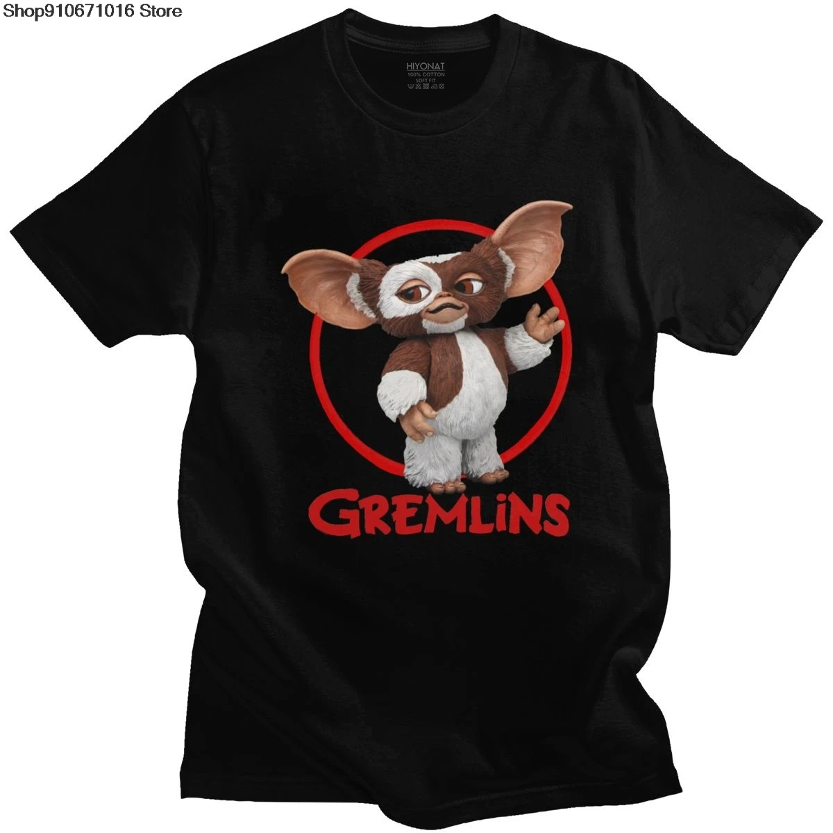 Kawaii Gremlins футболка Mogwai правила новинка натуральный хлопок Футболка короткий