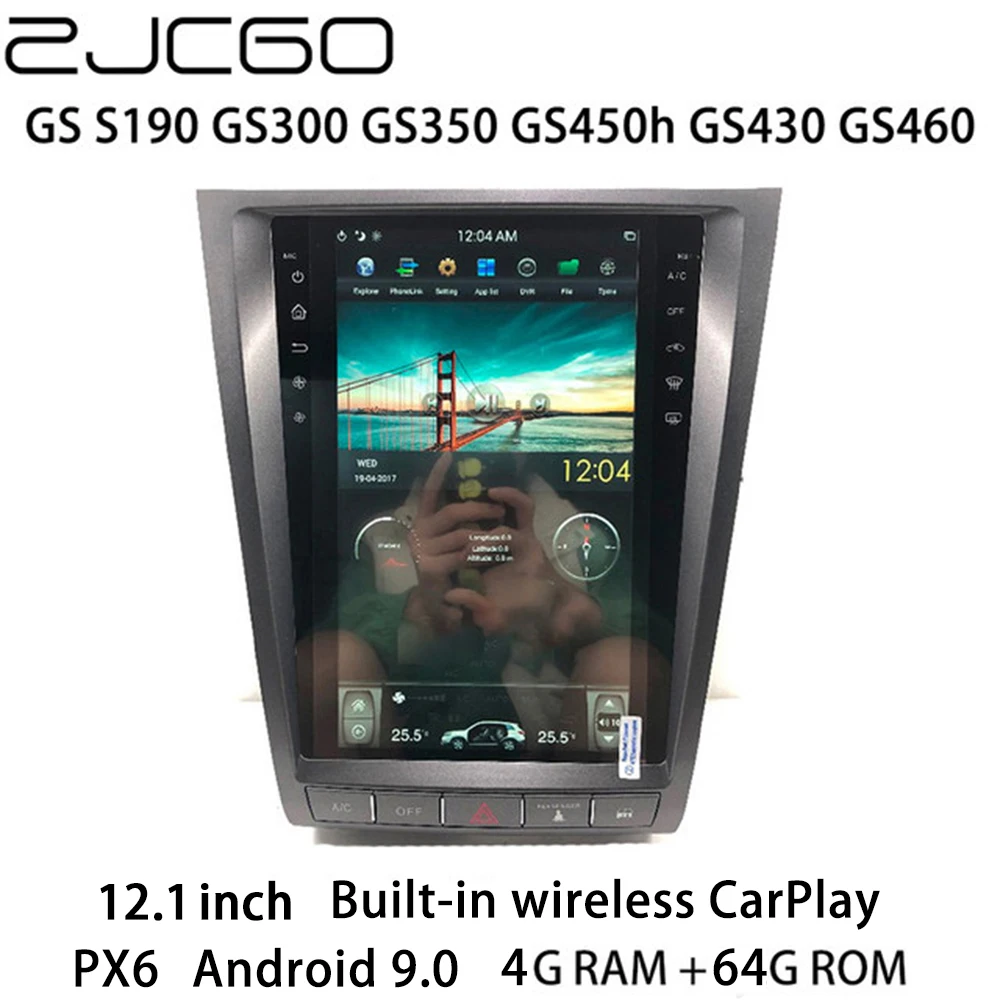 Автомобильный мультимедийный плеер ZJCGO стерео GPS радио навигация Android монитор с