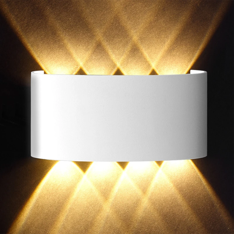 LED Wall Lamp IP65 LED Wall Lamp Outdoor Waterproof Garden Lighting Aluminum AC86-265 Indoor Bedroom Living Room Stairs porch street