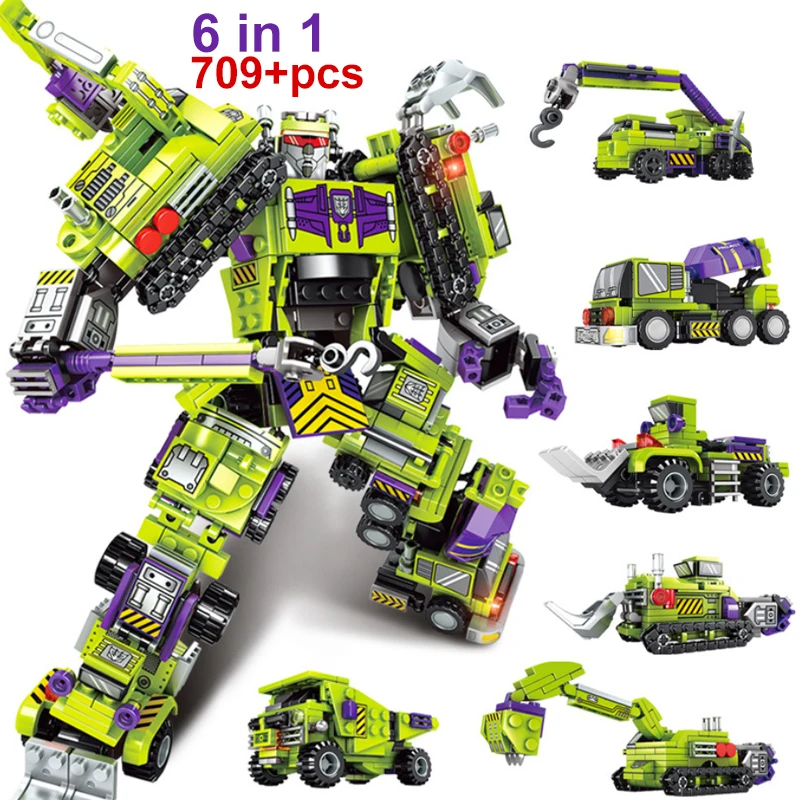 For Kids Bricks toy Building Toy Collection Robot with his weapons ACJ27 