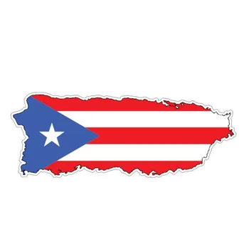 

Waterproof Funny Puerto Rico Porto Flag Map High Quality Car Sticker PVC Motorcycle Art Pattern Accessories 16cm X 6cm