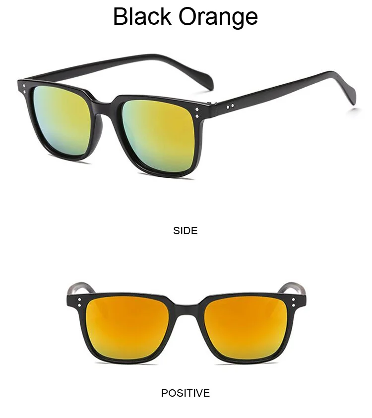 Klassische Quadratische Sonnenbrille Mann Marke Designer Retro Schwarz Sonnenbrille Männlich Vintage Bunte Shades Oculos De Sol Masculino – Detail 6