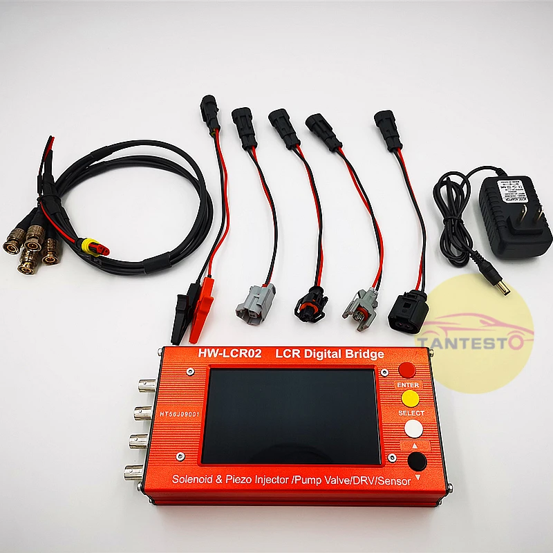 US $190.00 LCR02 Common Rail Diesel Fuel Electromagnetic Injectors Test EUIEUP ZME DRV Valves Injector LCR Tester English Version