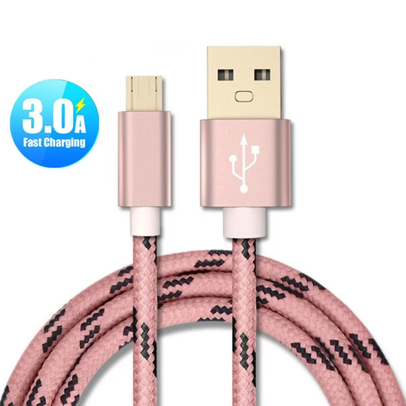 Кабель Micro USB для быстрой зарядки, кабель для зарядного устройства Microusb для samsung, Xiaomi, huawei, кабель для передачи данных, кабели для мобильных телефонов на базе Android, 1 м, 2 м