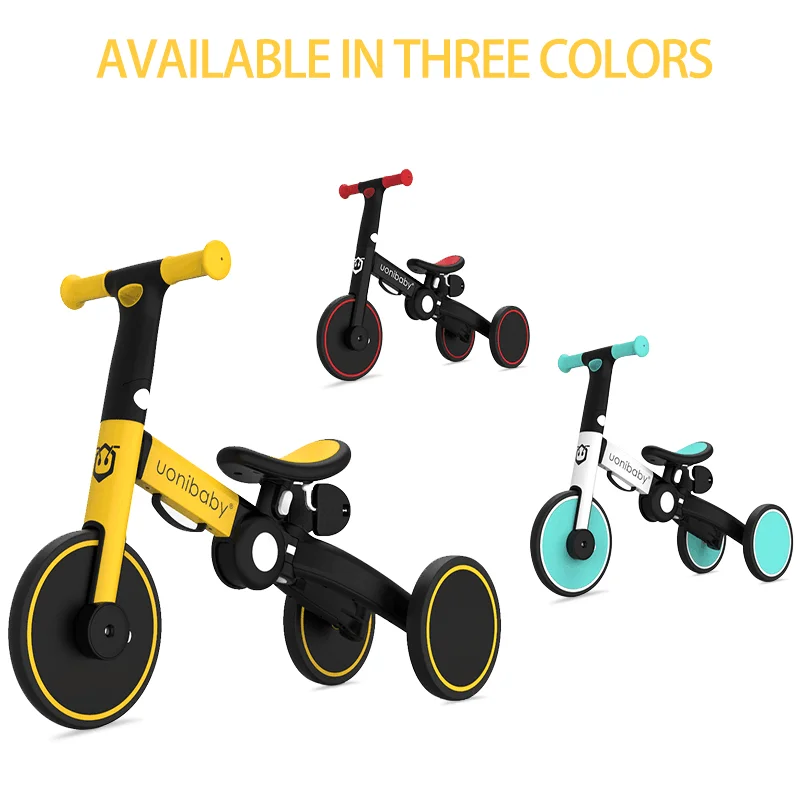 IMBABY Child Balance Bike Infant Tricycle Kick Scooter Newborn Bicycle Folding Stroller Toddler Trike Trolley Gift for 1-6Y Kids