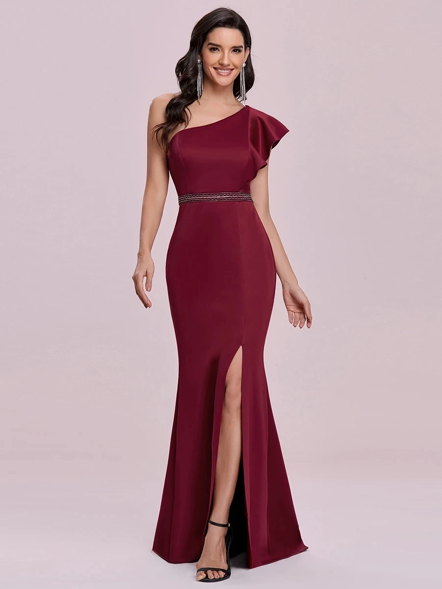 Ever Pretty Elegant Maxi One Shoulder Wholesale Evening Dress With Side Split Vestidos De Gala | Свадьбы и торжества