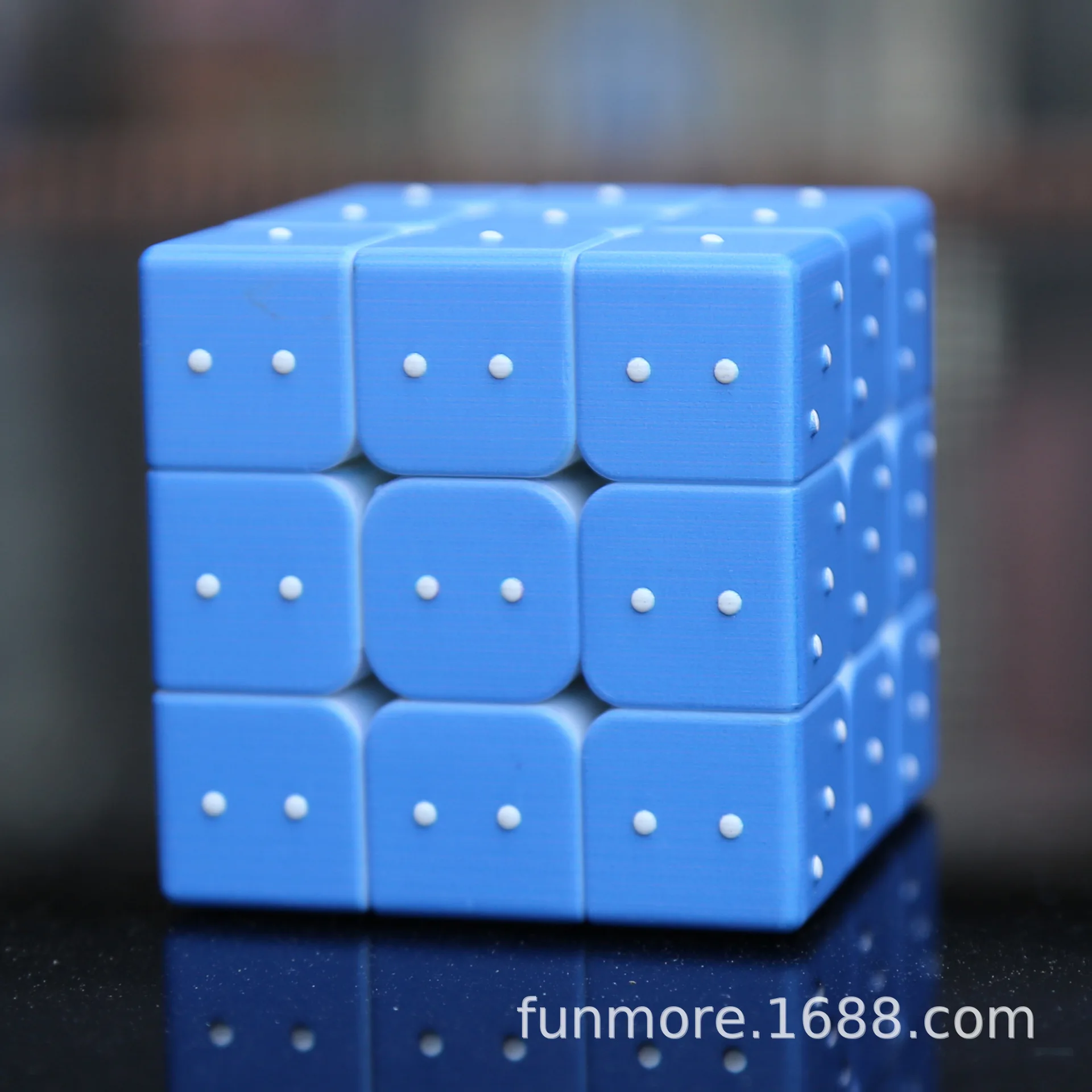 High-End Customizable UV Print Blind Braille Fingerprint Stereo Three Layer Rubik's Cube 3D Relief Cool Rubik's Cube Children'S
