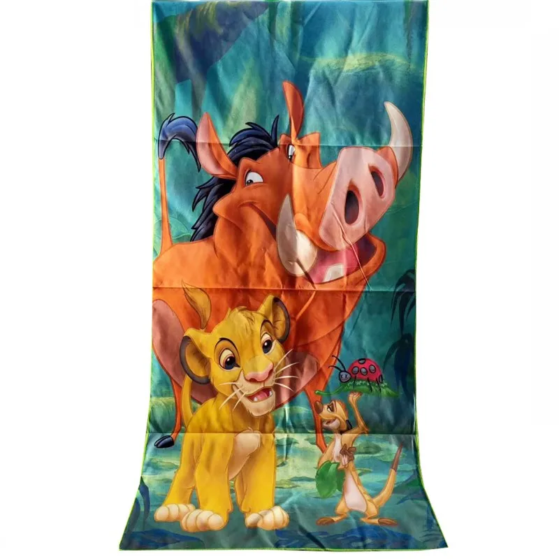 

Disney Cartton Lion King Simba Summer Sports Bath Towel Washcloth Lady Beach Towel Shower Pool Towel 70x140cm