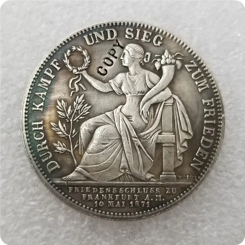1871 немецкие Штаты монеты КОПИЯ памятные монеты-копия монет медаль коллекционные