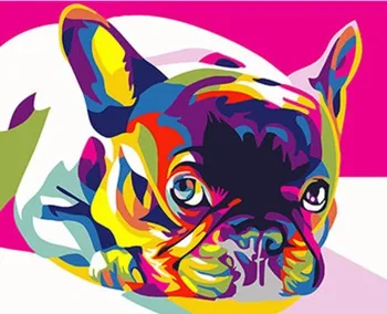 

GATYZTORY Painitng By Numbers dogs Animals DIY Frameless acrylic paint by numbers Digital Canvas Painting For Home Decoration