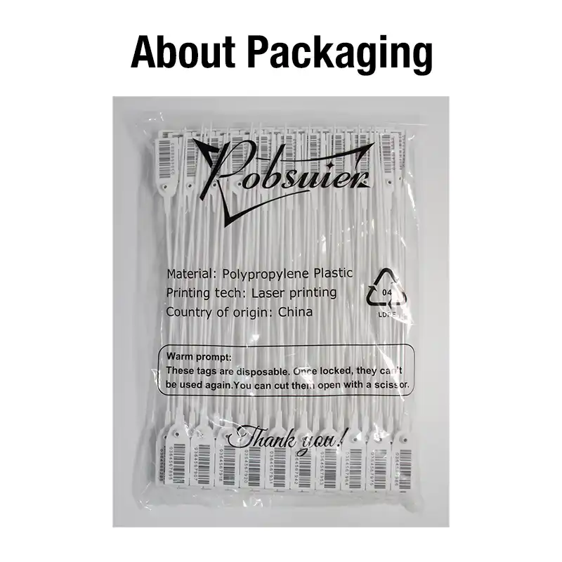 plastic barcode tags