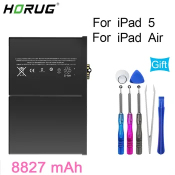 

HORUG Original Tablet Battery For iPad 5 Air iPad5 A1474 A1475 8827mAh Replacement Tablet Battery For iPad5 Air A1484 With Tools