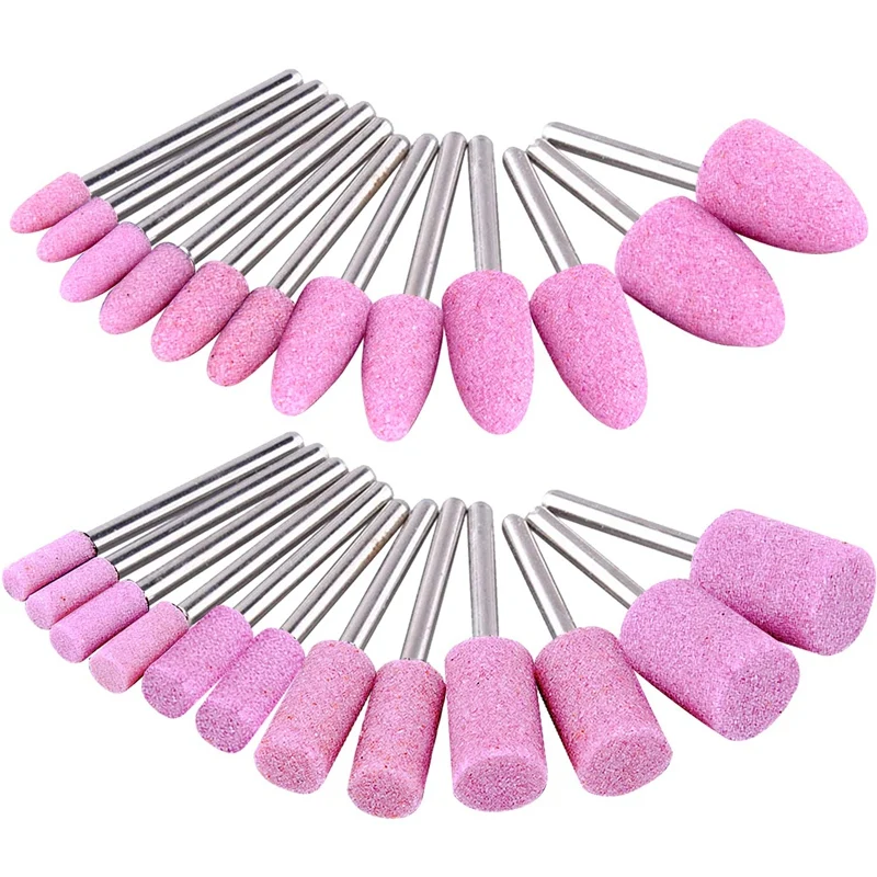 Promotion! 72 Pcs Mounted Points Abrasive Stone Heads Set 6 Sizes Grinding Wheel Bits for Dremel Rotary Tool - 1/8 Inch Shank |