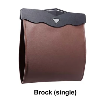 

Car Trash Can AUTO Seat Back Hanging Storage Box Hidden Folding Organizer Multifunctional LED Light Trash Bag Stowing Tidying