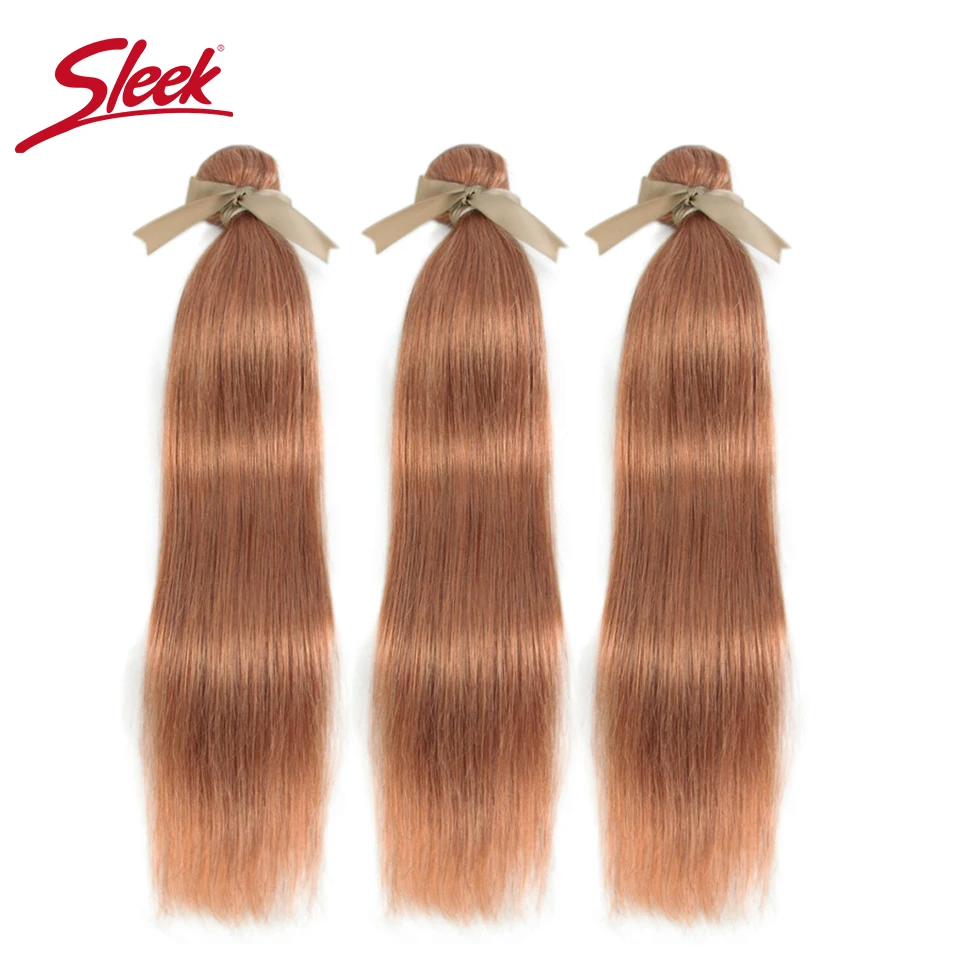 Гладкий норковый блонд серия глоден блонд малазийские прямые волосы пряди с закрытием 8-26 дюймов Remy человеческие волосы плетение Bunldes