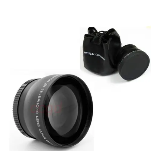 55 мм 2.0x телеобъектив увеличение для canon nikon pentax sony fuji olympus DSLR/SLR цифровой
