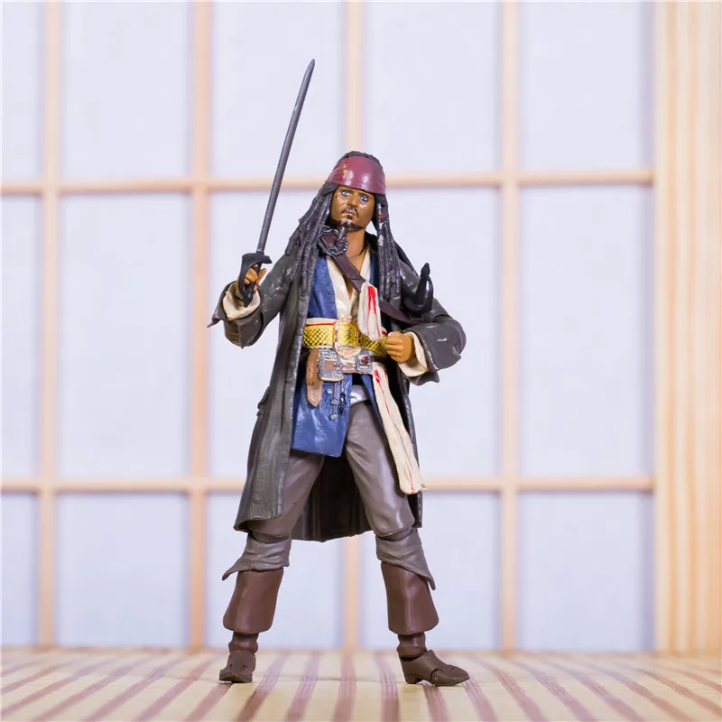 16 см фигурка капитан Пираты Карибского моря Джек Sparrow ПВХ модель игрушки